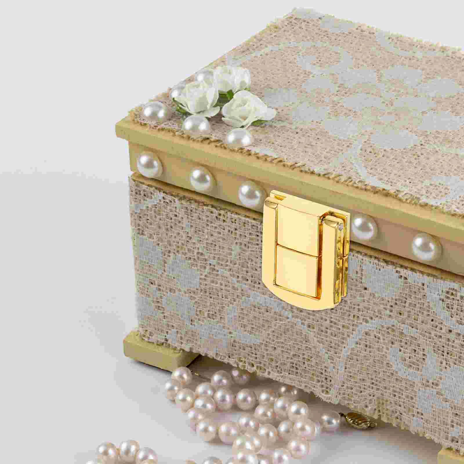 

10pcs Jewelry Box Latch Fashion Zinc alloy Boxes Buckle Vintage Accessories Box Latch for Suitcase Boxes