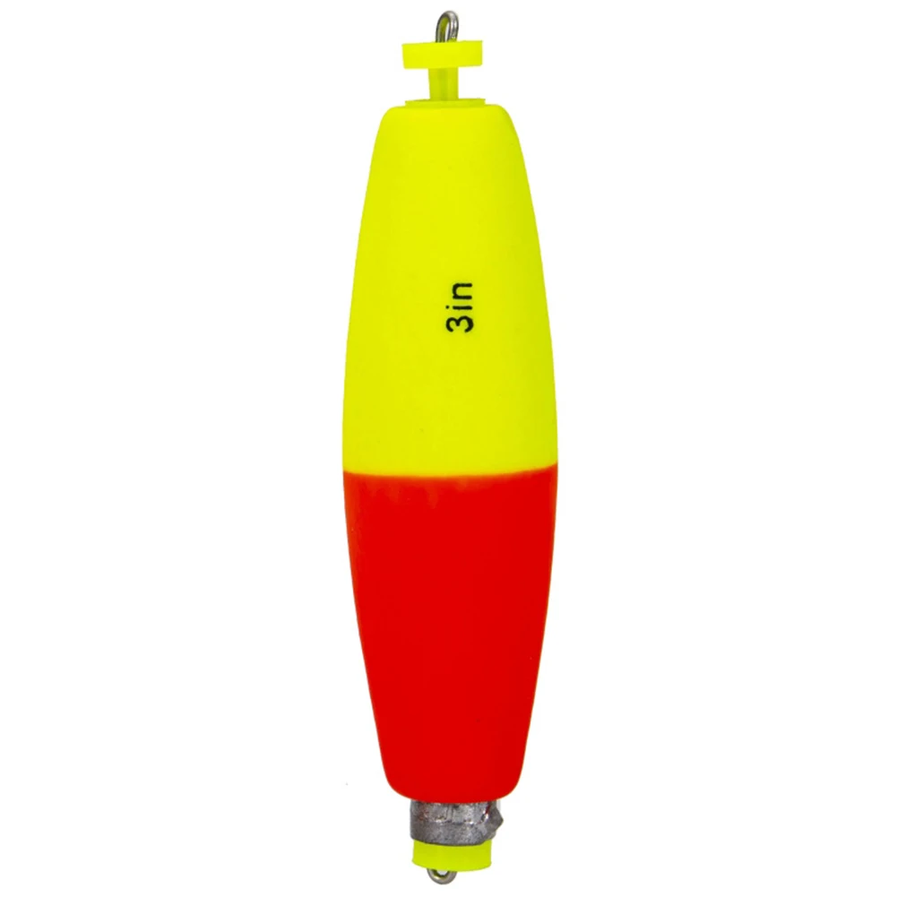 5pcs EVA Foam Float Luminous Fishing Float Float Sea Rock Fishing Slender Portable Red + Fluorescent Yellow Light Stick Striking