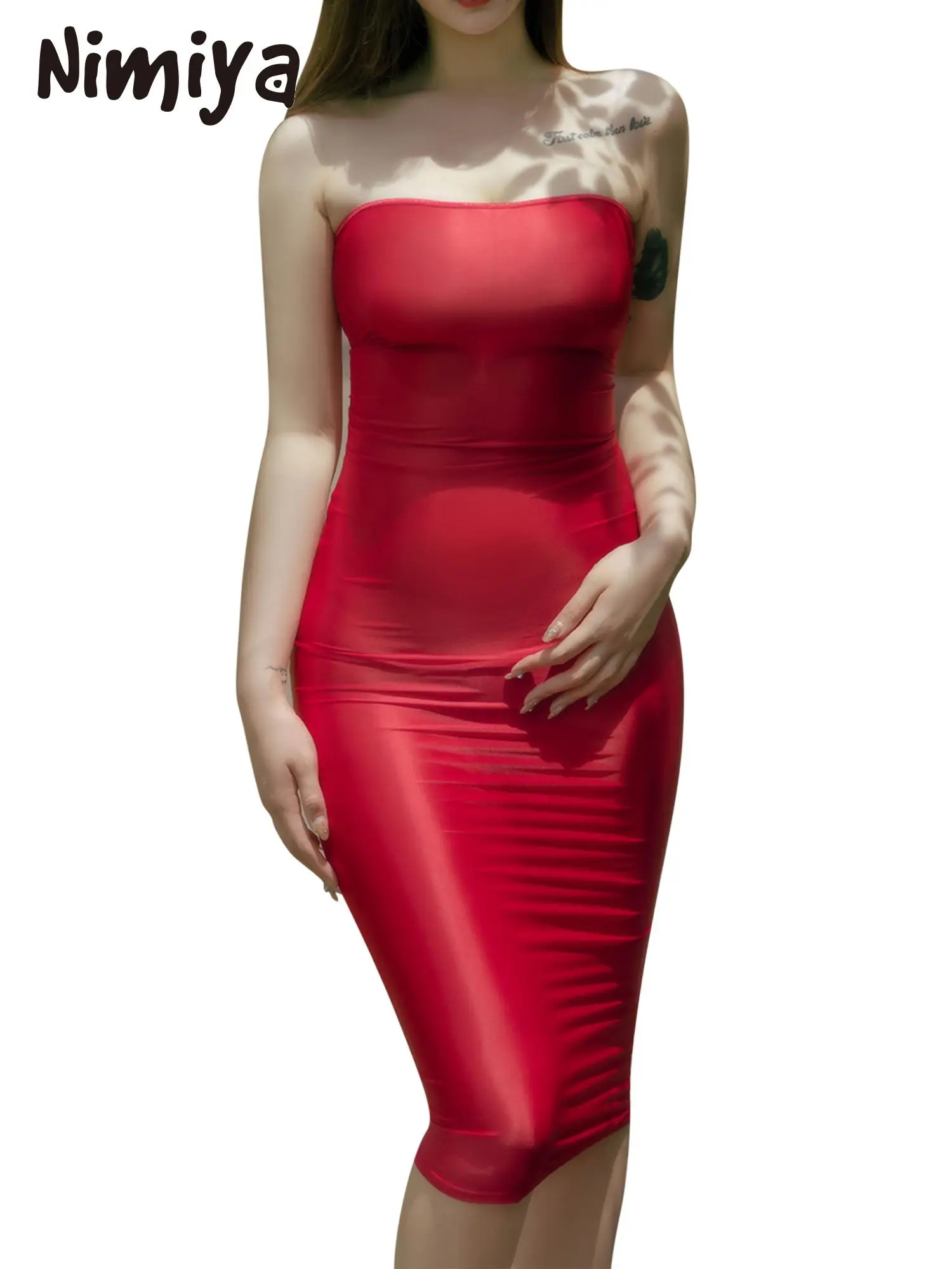 

2 шт., женское Прозрачное платье-футляр на шнуровке, без бретелек