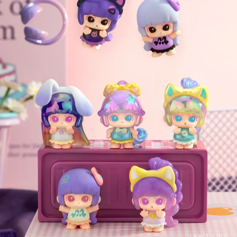 Фото Оригинальная серия Lancylulu Cute Girl Alliance: коллекционная мини-фигурка в закрытой упаковке, модный настольный декор, украшение для дома, подарок-сюрприз №5