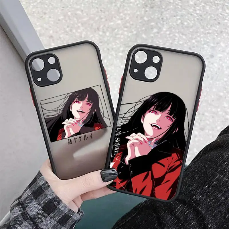 

Kakegurui Jabami Phone Case matte transparent For iphone 11 12 13 7 8 plus mini x xs xr pro max cover