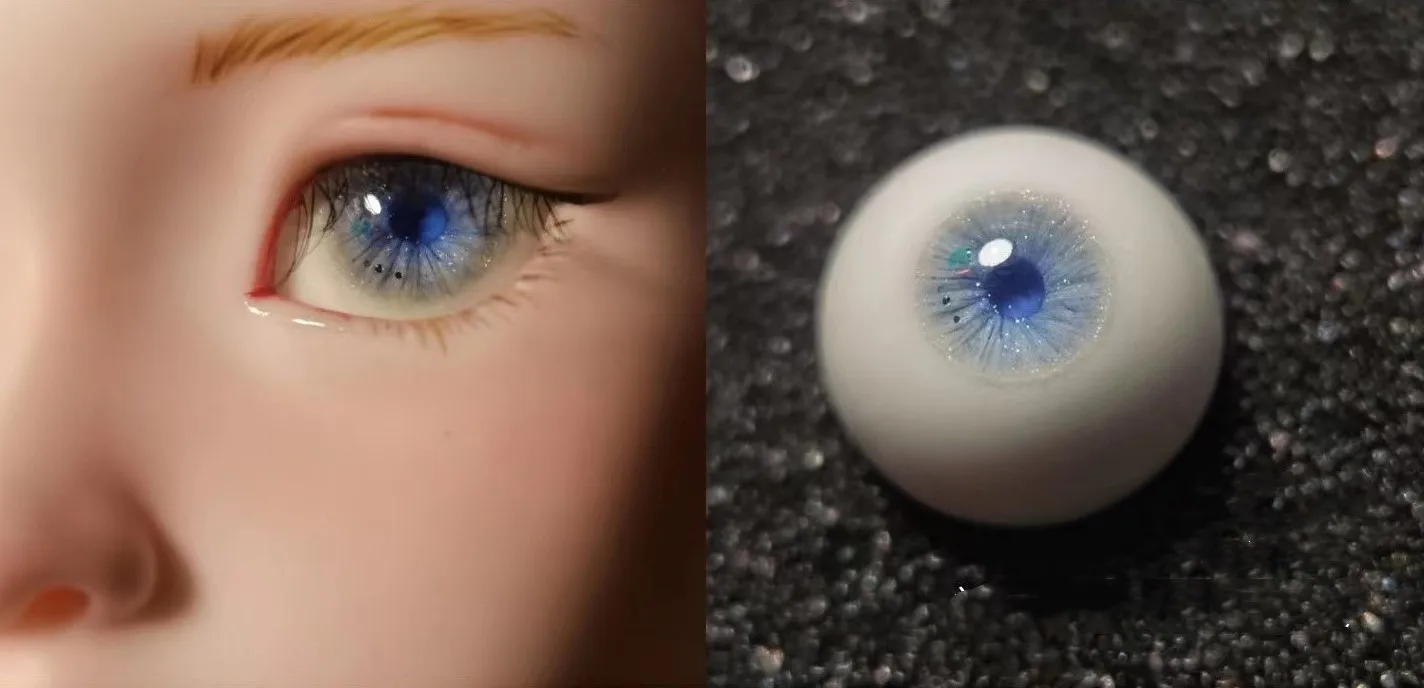 

BJD plaster eyes “Galaxy” handmade doll eyes 1 pair