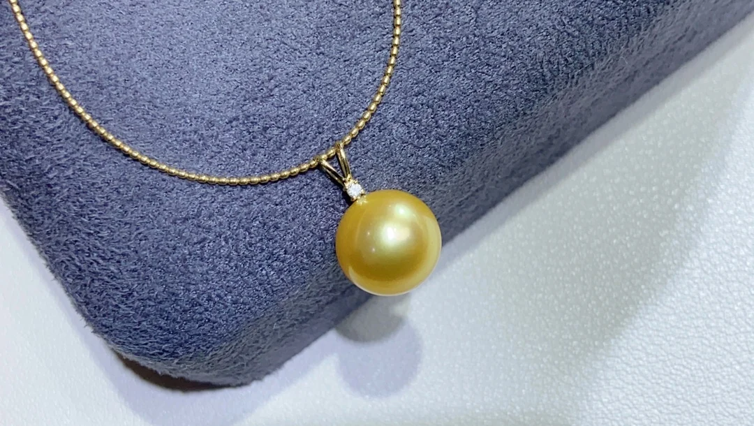 DIY 18K Diamonds  Pearls Pendants Bases Pedestals Necklaces for Women Not Include Pearls JCY