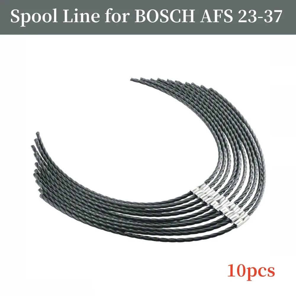 

10Pcs Spool Line For BOSCH AFS 23-37 F016800431 Grass Trimmer Cutting Wire Brush Cutter Lawn Mower Head Parts
