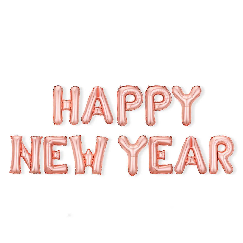 

Coolballoon Happy New Year Letter Aluminium Foil Balloons Happy Birthday Merry Christmas Anniversary Festival Party DIY Balloons
