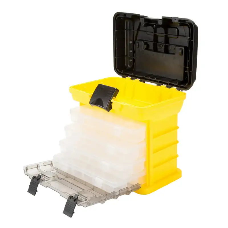 

Storage Toolbox for Tools, Fish Tackle, or Crafts (Yellow)