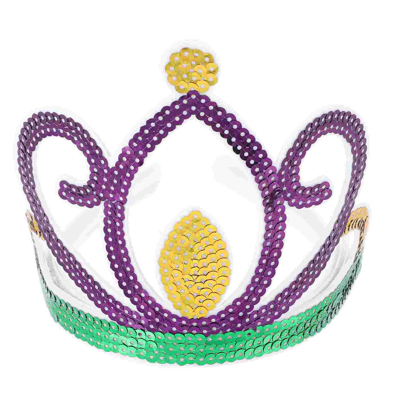 

Женский головной убор с блестками и короной