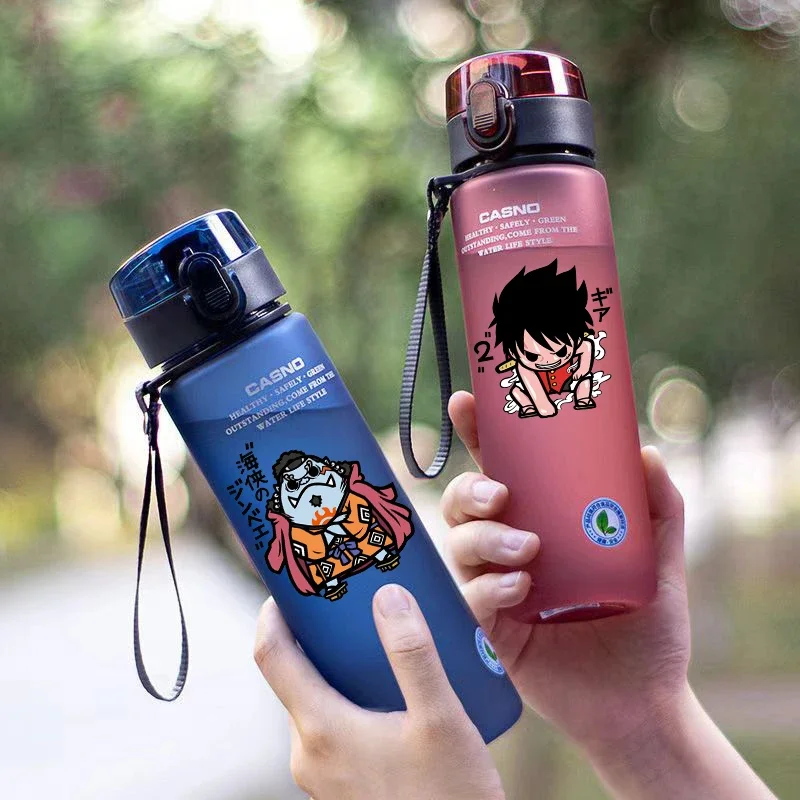 Аниме ONE PIECE Gear Second Luffy Q Version Kawaii Pop-top Space пластиковая бутылка для воды спортивная