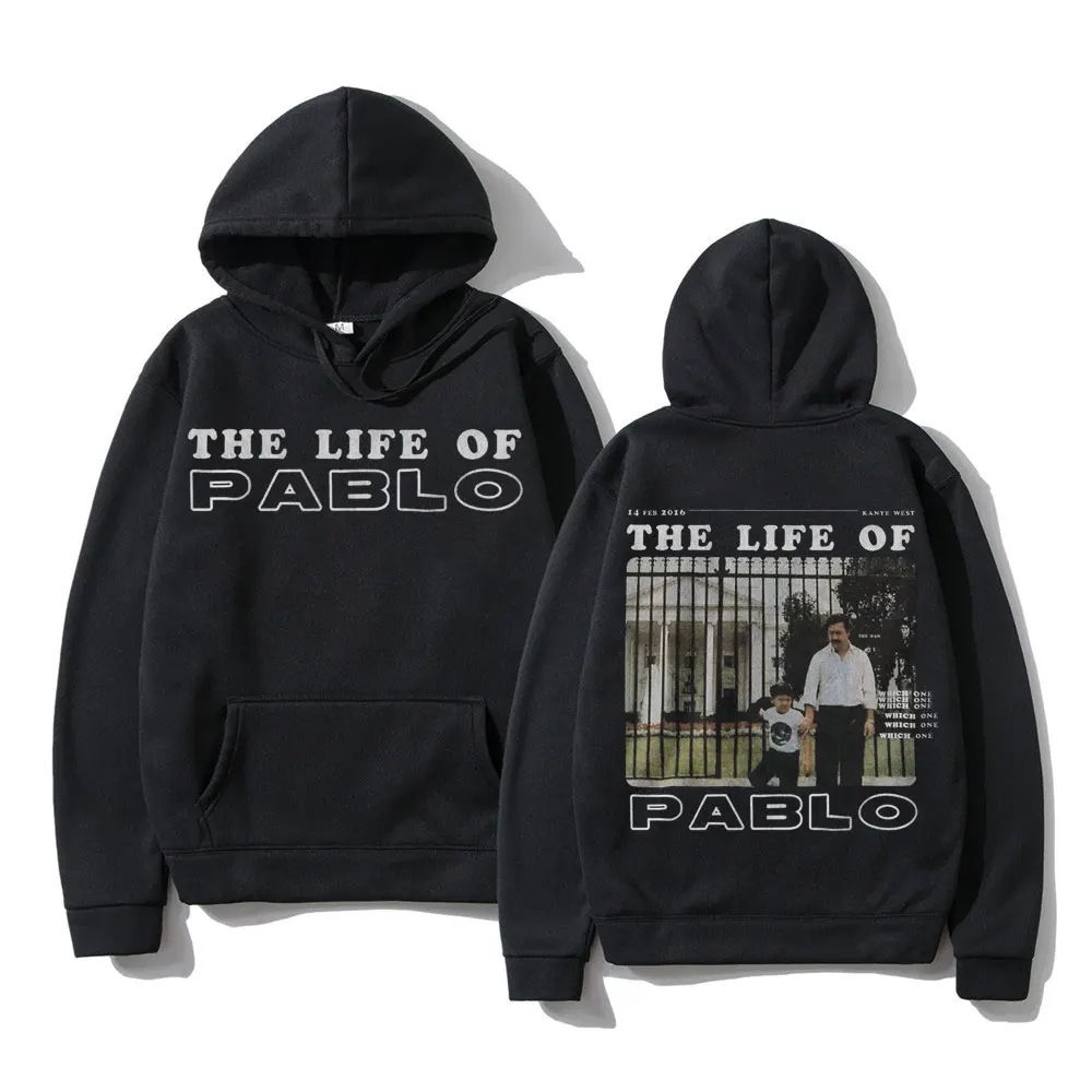 

Rapper Hip Hop Kanye West & Escobar Jeen Yuhs The Life of Pablo Inspired Album Cover Hoodie Men Women Casual Harajuku Sweatshirt