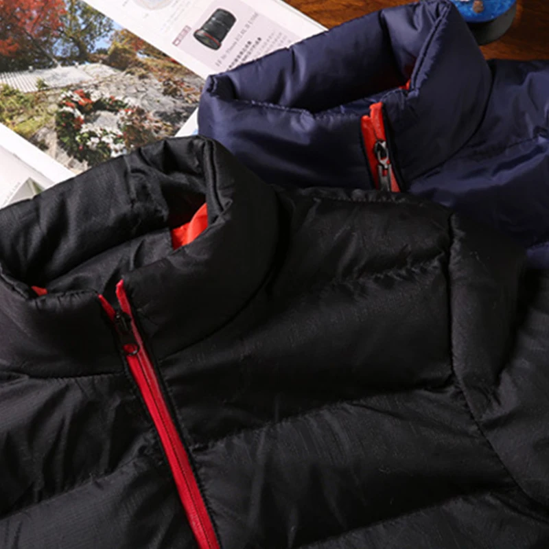 Mens Winter Jackets Fashion Casual Windbreaker Stand Collar Thermal Coat Outwear  Oversized Outdoor Camping Jacket Male Clothes