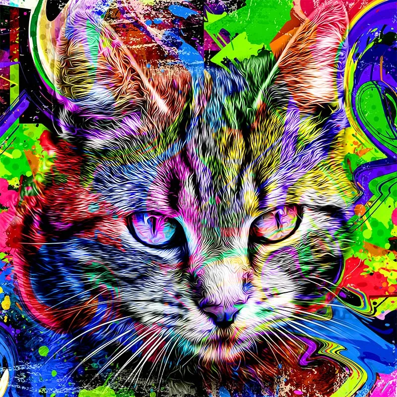 

New Colorful Cat Wooden Puzzle Irregular Animal Shaped Piece A3 A4 A5 44 Design Adult Great Gift Box Jigsaw Games Wholesale