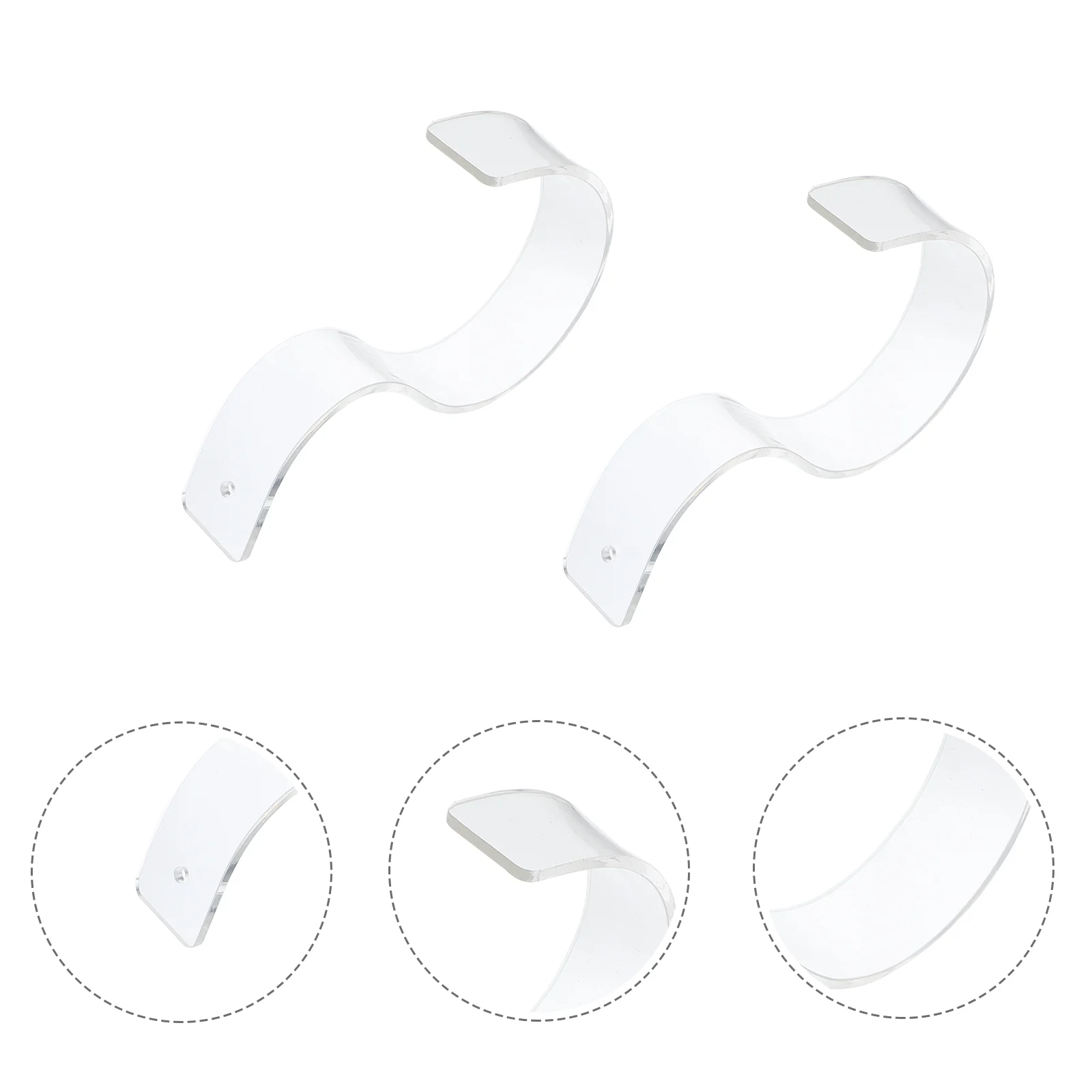 

2pcs Black Belt Belt Shelf Prime Premium Sturdy Rack Shelf Holder for Supermarket Shop