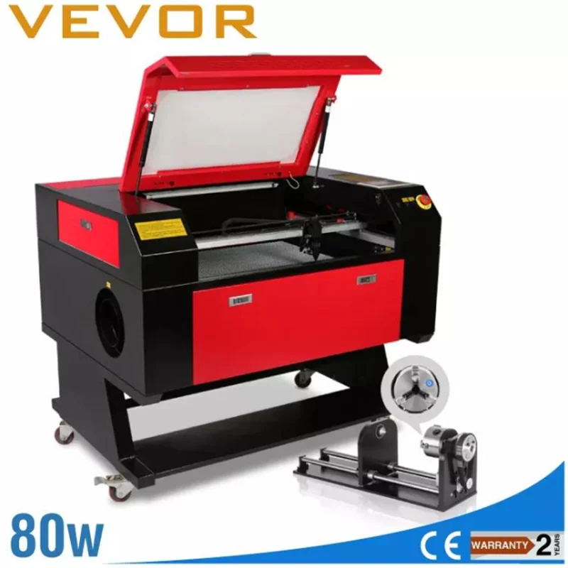

VEVOR Ruida Laser 80W USB CO2 Engraving Cutting Machine 700x500mm Engraver Cutter Wood Working