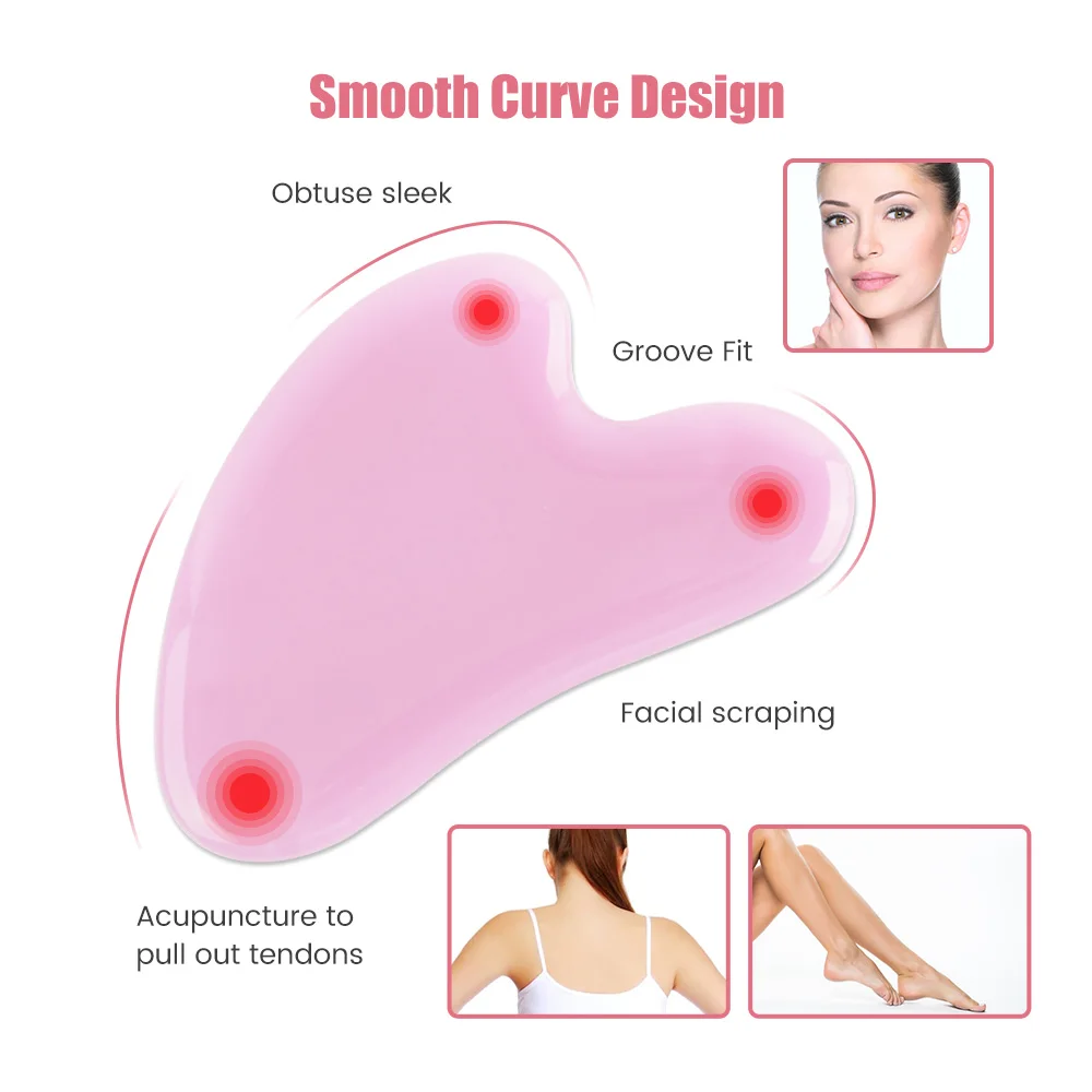 Массажер Для Лица Gua Sha Спа-инструмент Ухода За Кожей Скребковая Щетка Удаления