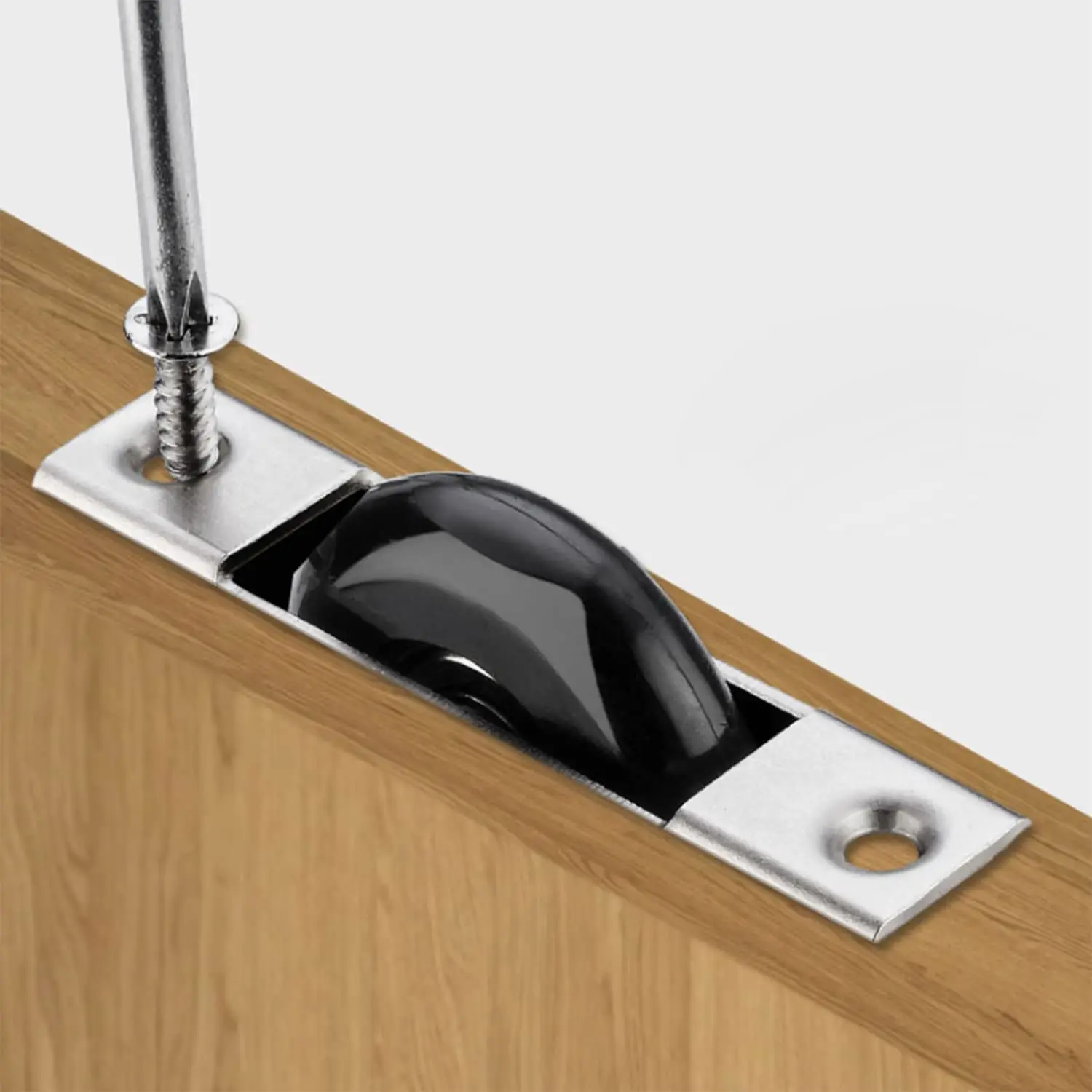 MroMax 2 шт. 29 мм Диаметр нейлон черный одно колесо гальваническое покрытие