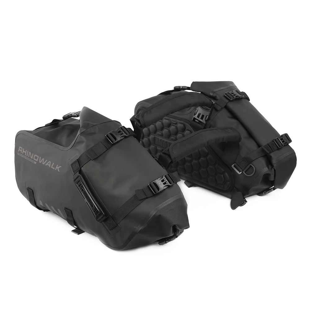

Universal Motorcycle Travel Luggage Tail Suitcase 28L Motorbike Bag 2Pcs Waterproof Motor Saddle Side Storage For Bag