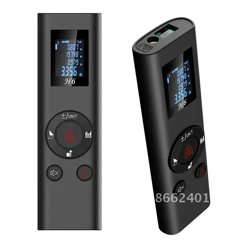 40m Digital Rangefinder Mini USB Charging Rechargeable Handheld Distance Meter for Indoor Design Construction Field