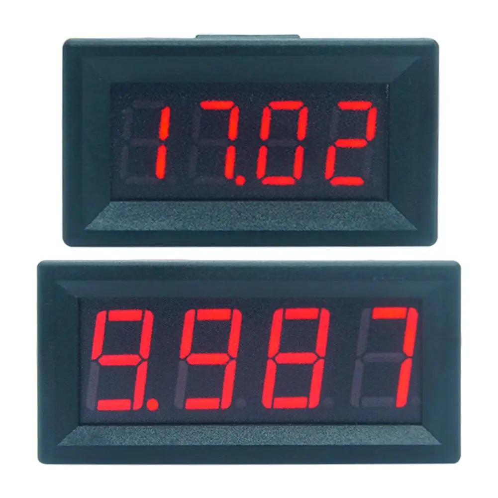

DC Mini Digital Voltmeter Ammeter Voltage And Ammeter Tester 0.36 Inch / 0.56 Inch Four-Digit Voltmeter Panel Volt Voltage Meter