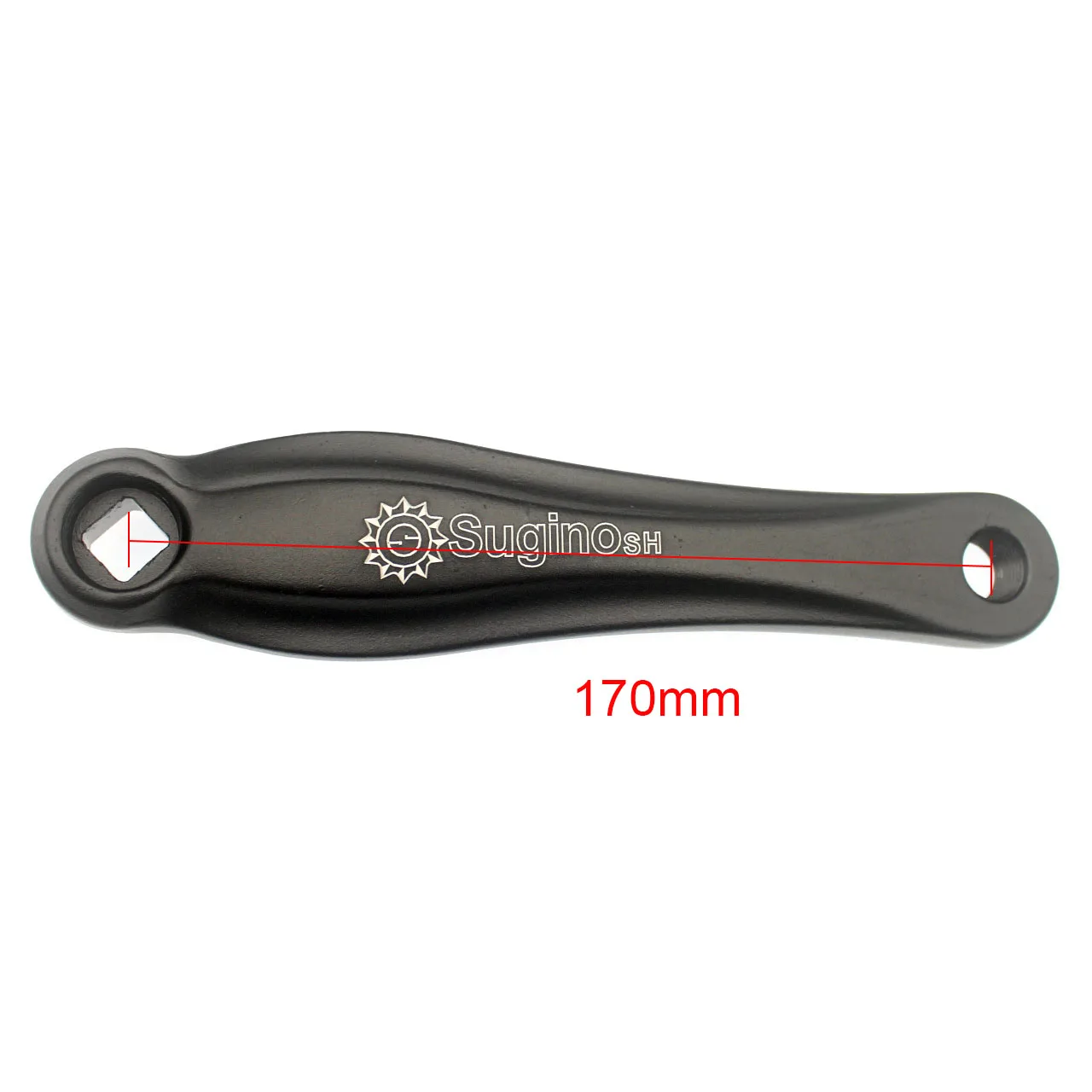 Велосипедная шатунная система 52T Road Bike Crank Set Single Speed 170mm с пустотелой зубчатой пластиной и звездочкой - аксессуары для велосипеда.