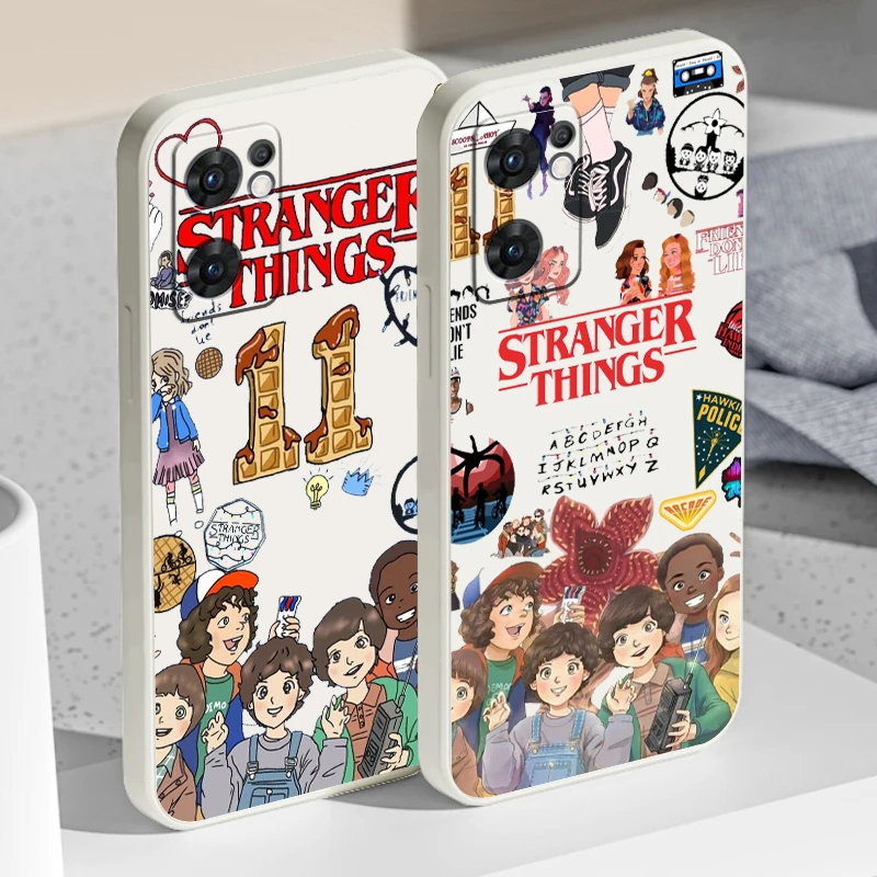 

Stranger Things Cute Logo Phone Case For OPPO A73 A31 2020 Reno7 SE 6 5 4 2 Z Lite Pro Plus 5G 4G Funda Liquid Rope Cover