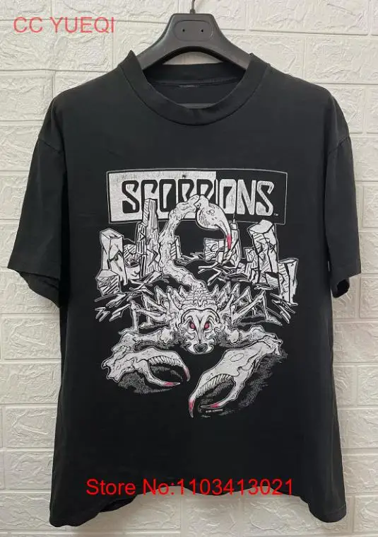 Винтажная футболка унисекс со скорпионами 1990-91 года — Tease Me Please Tour Band KH5940