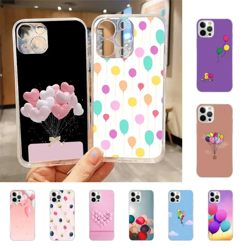 

Beautiful Balloon Phone Case For Iphone 7 8 Plus X Xr Xs 11 12 13 Se2020 Mini Mobile Iphones 14 Pro Max Case