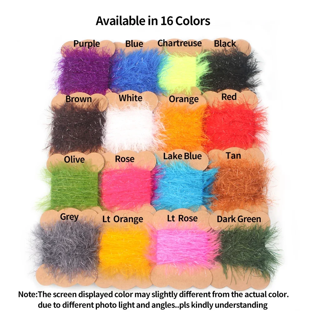 Icerio 5 м 196.85in подледная шениль материал для завязывания мушек шерстяных