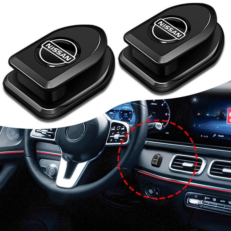 

4pcs Car Emblem Interior Small Multi-function Adhesive Hanging Hooks for Nissan Qashqai Tiida Teana Skyline Juke X-trail Almera