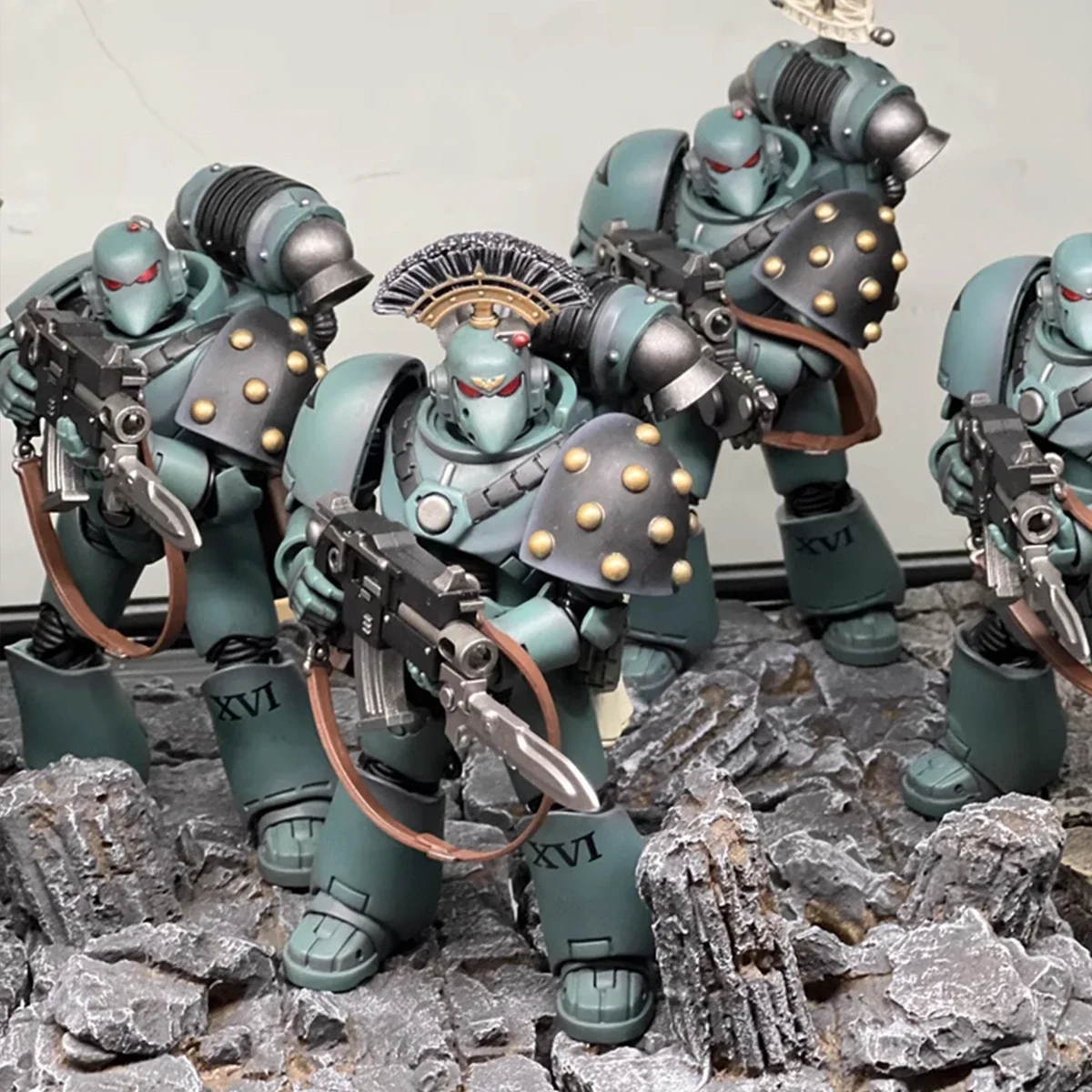 1/18 JOYTOY Warhammer Horus Heresy Sons of MKVI Тактический отряд Фигурка Dreadnought Аниме Модель
