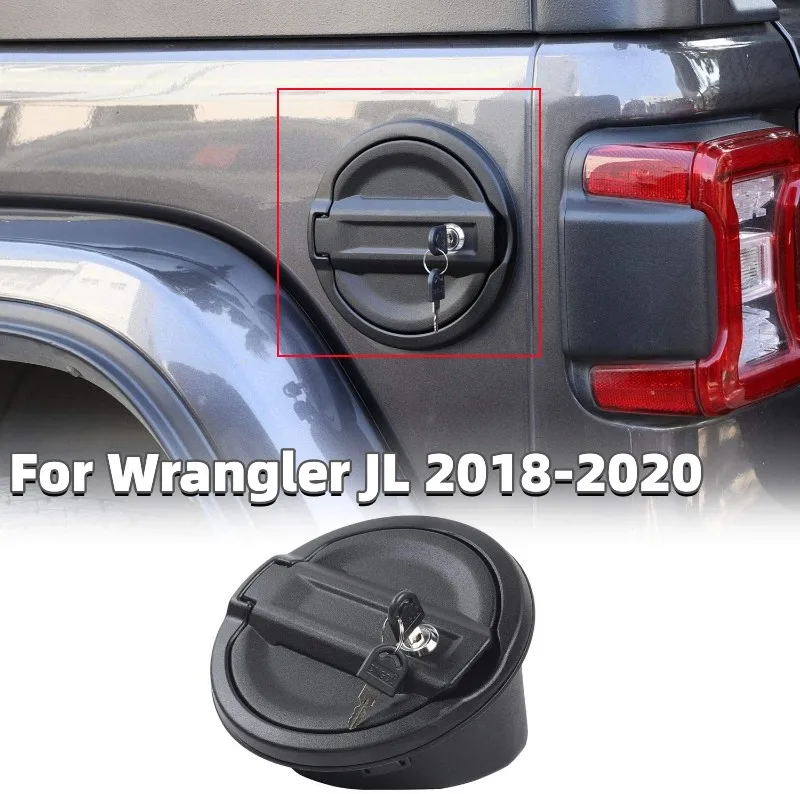 

Крышка для внешнего бензинового топливного бака автомобиля 1 шт., черная крышка для бака из АБС-пластика, подходит для Wrangler JL 2018-2020