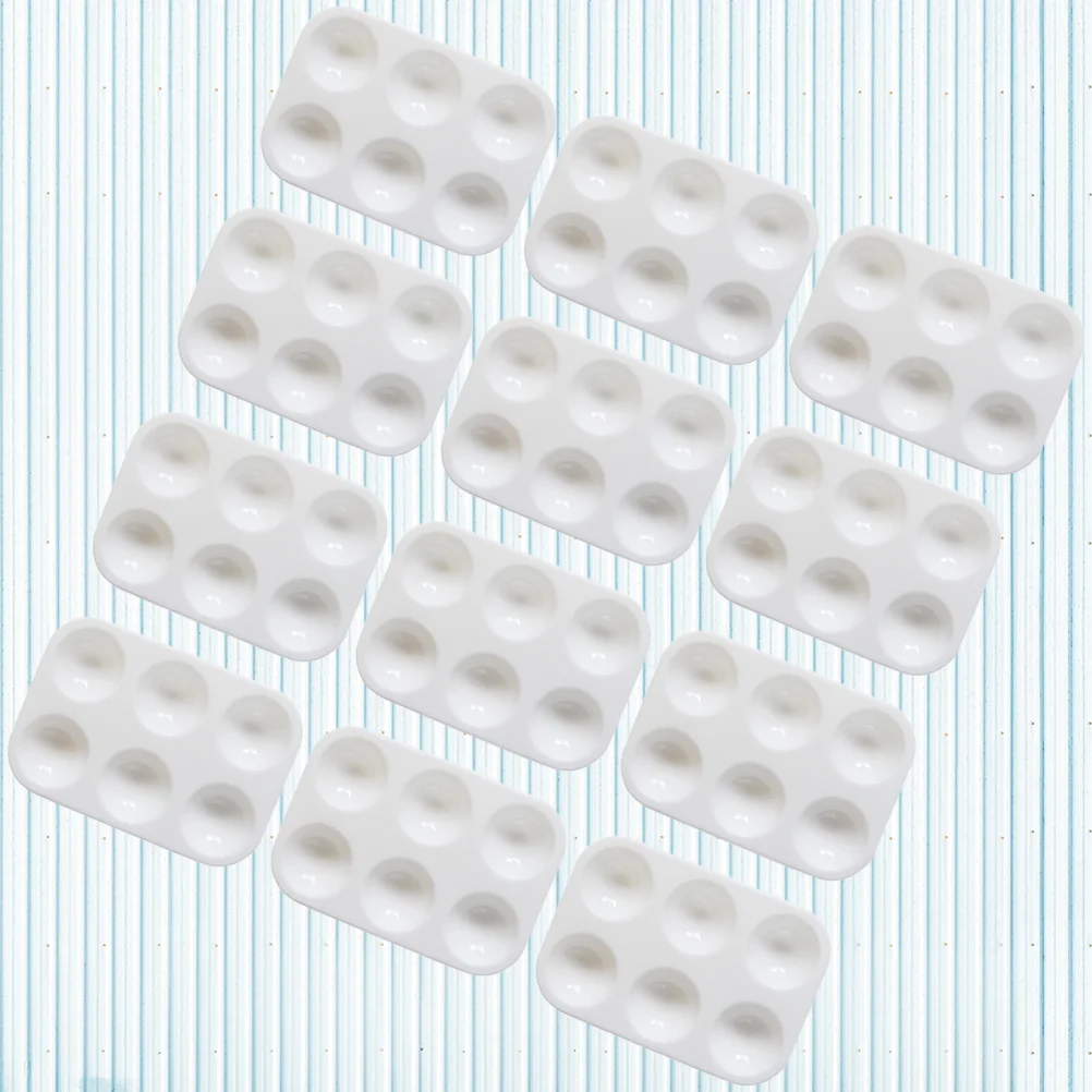 

20pcs Portable Painting Palettes Plastic Drawing Tray for DIY Craft Professional Painting
