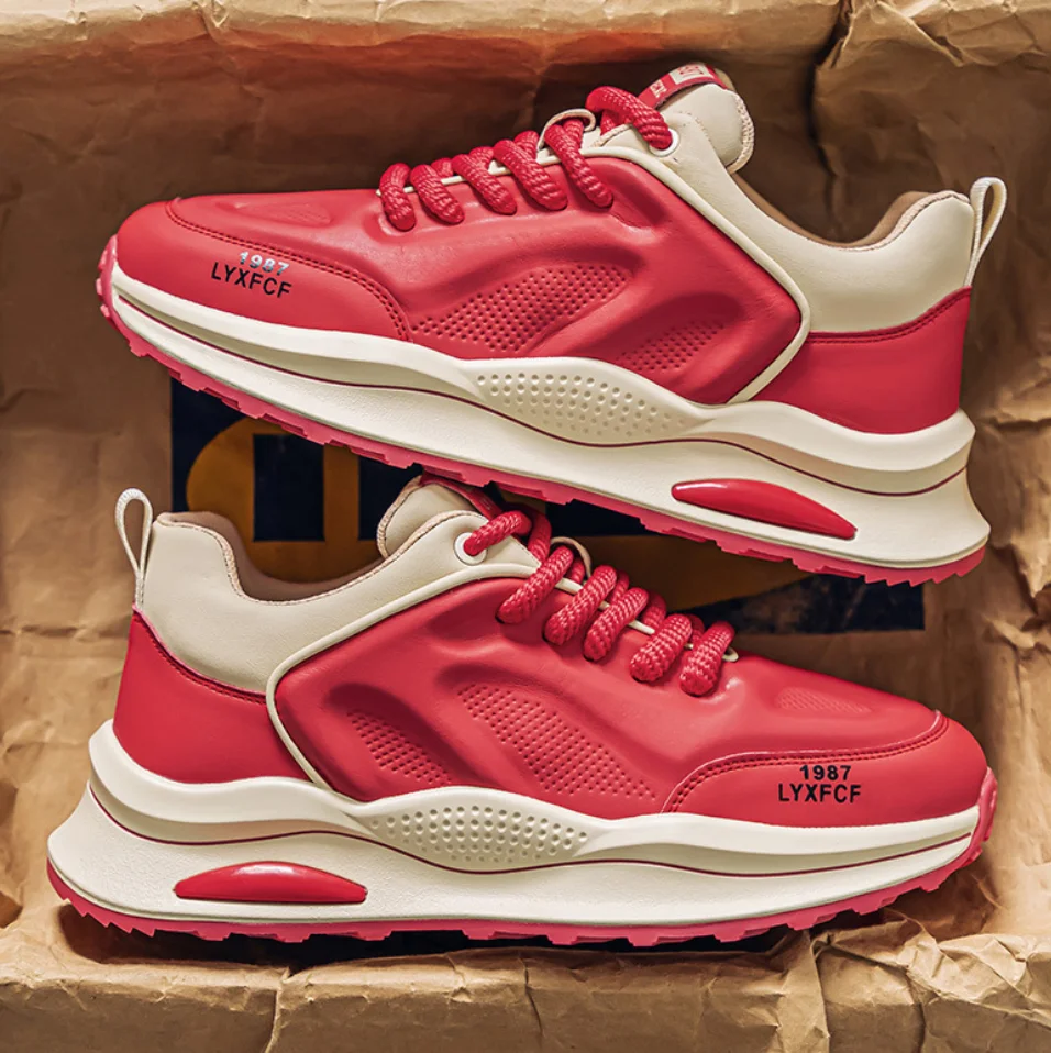 Роскошные молодежные кроссовки 2025 года красивые нескользящие на толстой подошве