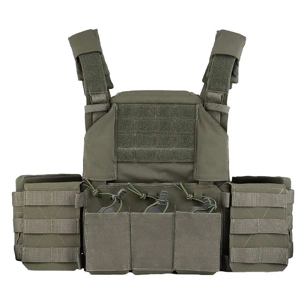 Фото 1000D нейлоновый THORAX Plate Carrier 5,56, тройной чехол для магнитов, быстросъемная пряжка системы MOLLE для охоты, стрельбы, тактического снаряжения №2
