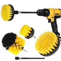 drill brush attachment set power scrubber wash cleaning brushes tool kit for carpet glass car tires nylon brushes