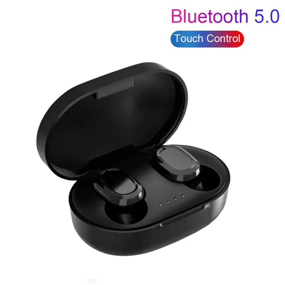 

Plastic Headphones Hifi Sound Wireless Earphones With Charging Bin Touch Control Tws Headset Tws Headset