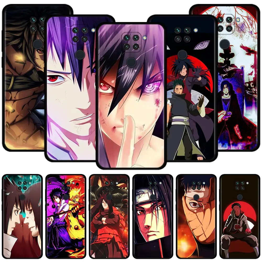 

Phone Case For Xiaomi Redmi K40 10C 10 9A 9C 9 K50 Note 9S 9T 9 8T 11S 11T 10 8 Pro Smartphone Cover Naruto Sasuke Obito Uchiha