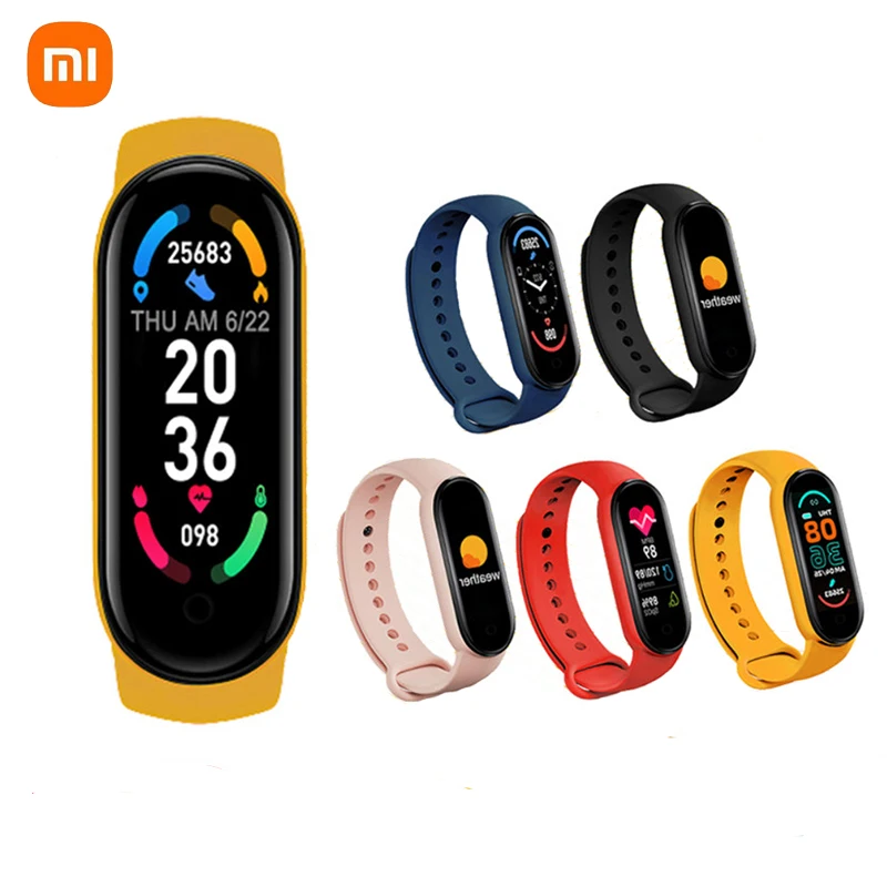 

XiaoMi Band Smart Bracelet M6 Fitness Bracelet Smart Watch for Women/Man Pulse Oximeter Pedometers for Walking Clock Watch Gifts