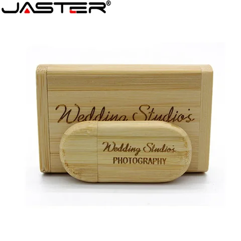 JASTER USB-флешка деревянная 4/16/32/64 ГБ