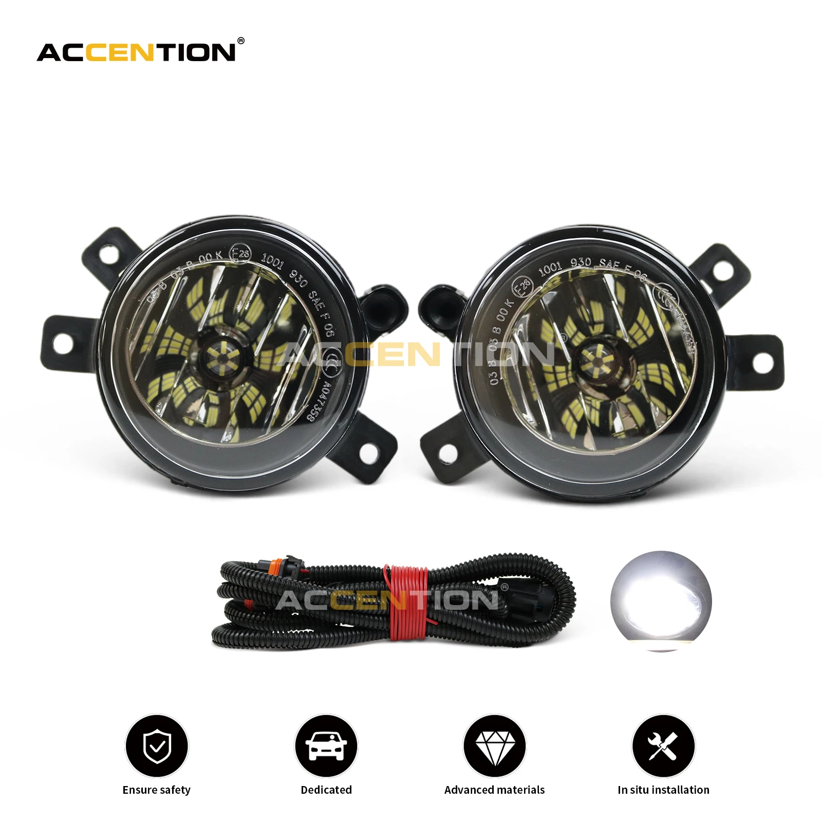 

Светодиодный ные Противотуманные фары на передний бампер со светодиодный ными лампами, противотуманные фары 63172993525 63172993526 для BMW E84 X1 2012 2013 ...