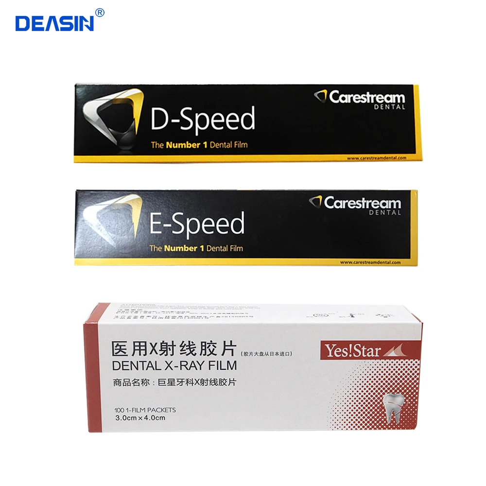 

new arrival 1 box Dental Kodak Intraoral D-Speed 100 pieces X-ray Films Carestream DF-58 Adult Size 2 D-Speed