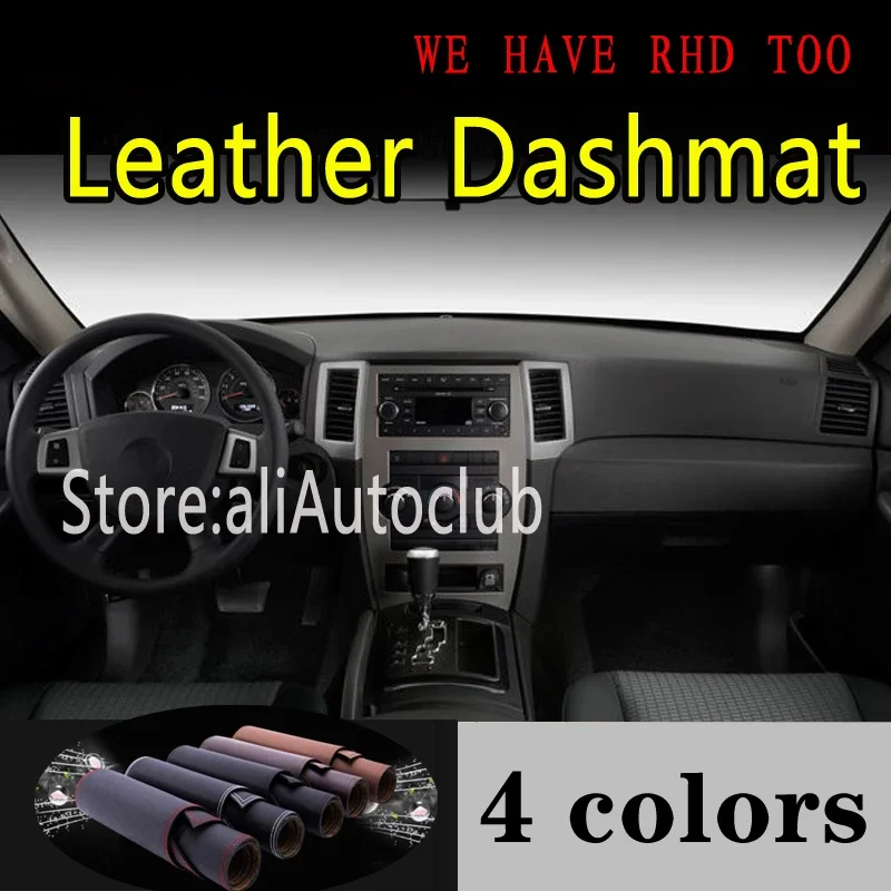 

For Jeep Grand Cherokee G3 2004 2005 2006 2007 2008 2009 Leather Dashmat Dashboard Cover Dash Mat Sunshade Carpet Car Styling