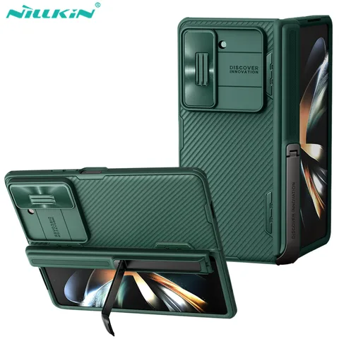 Для Samsung Galaxy Z Fold 5 чехол Nillkin CamShield Fold Case Slide Camera задняя защитная крышка с подставкой для Samsung Fold5