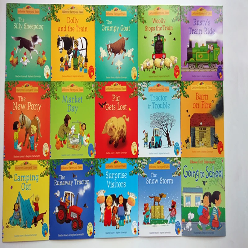20 книг с изображением детей, детские английские горные сказки, серия про ферму, история, либрос, манга, для цветных рисунков, книги, комиксы