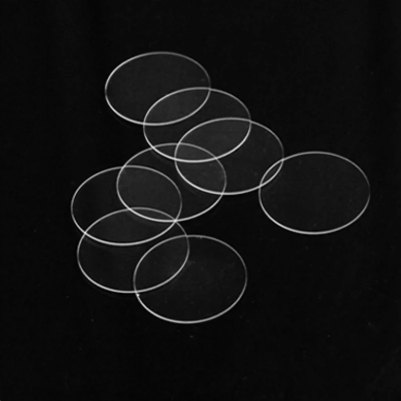 

10 шт., линзы из кварцевого стекла JGS2, диаметр 11/12/13/14/15 мм, круглые, кислотно-щелочные, термостойкость, толщина 0,5/1/1,5/2/3 мм