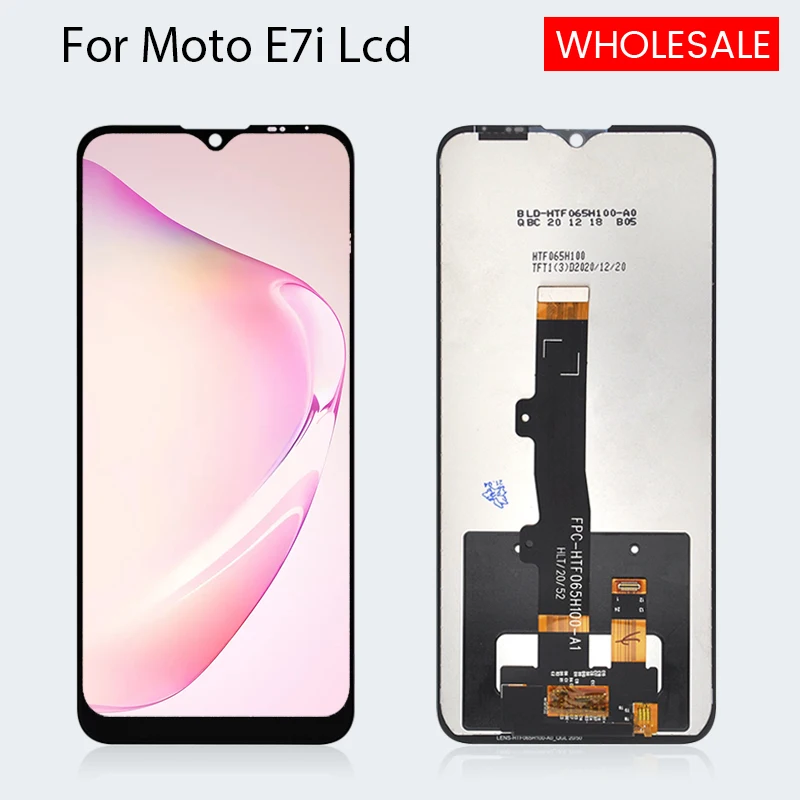 ЖК-дисплей 6,51 дюйма для Moto E7I, сенсорный экран, дигитайзер в сборе, замена для Motorola E7I, дисплей с инструментами, бесплатная доставка