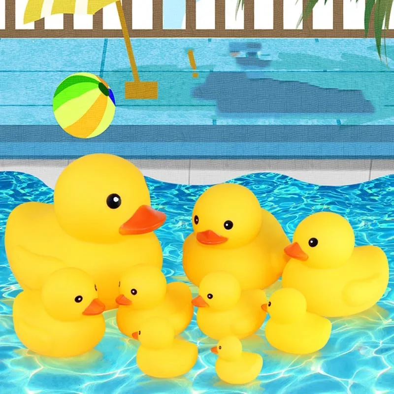 1 шт. большая желтая утка клей для ванной комнаты пинцет под названием звука