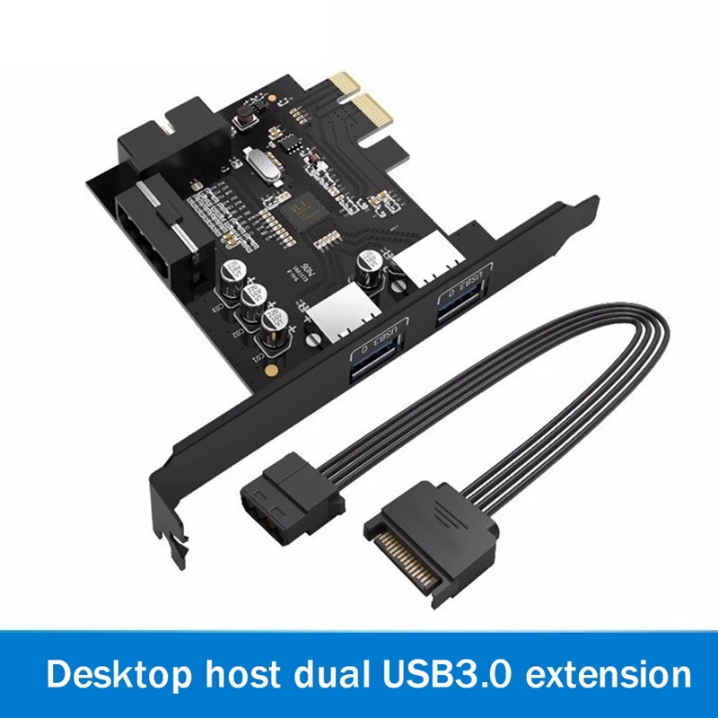 

Плата расширения ORICO PCI-E на USB3.0, Расширительная плата для настольного компьютера, 20 контактов на USB3.0