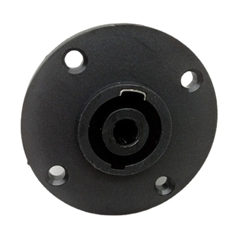

Female 4 Pole Type Speakon Connector Round Speaker Plate with Metal Insert SpeakOn Panel Mount Socket Kits