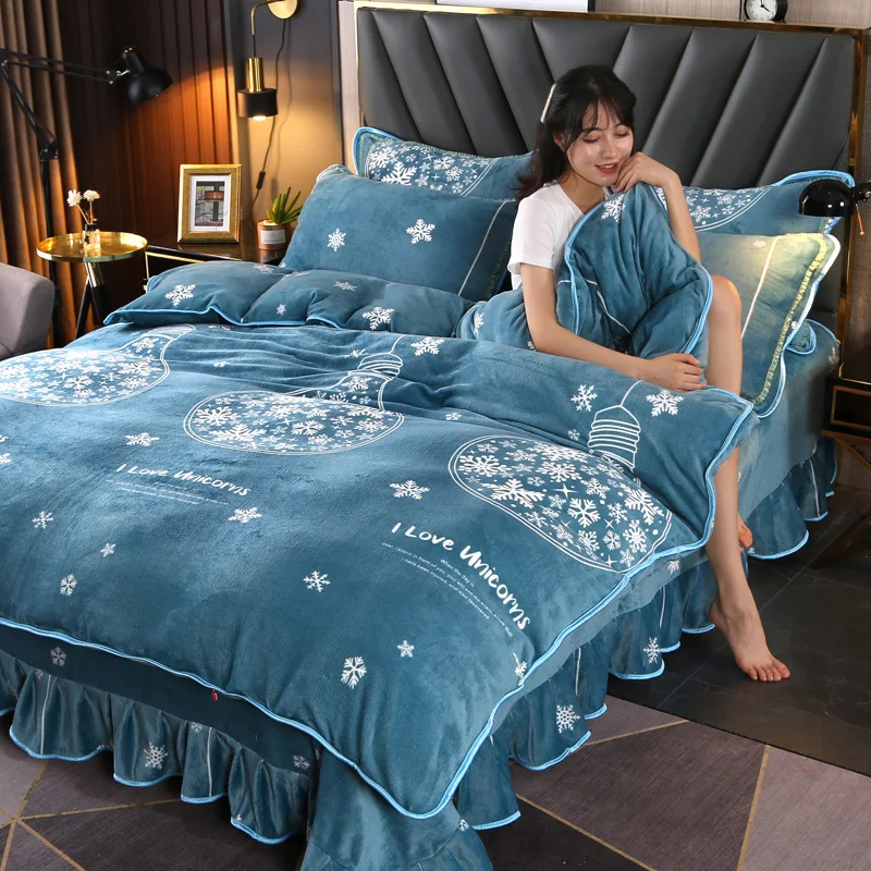 

Nordic Luxury Bedding Set Simple Cotton Soft Bed Sheets Pillowcases Twin Bedding Set Housse De Couette Home Textile DB60CD