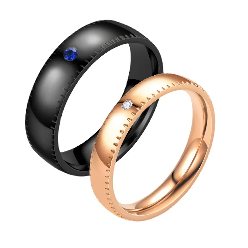 

2023 New Korean Version of Small Lovers Ring Plain Titanium Steel Ring Personality High Quality Ring Accessories Wholesale